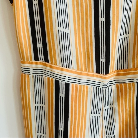 FOREVER 21 Orange Striped Jumpsuit Sz S - Picture 10 of 10